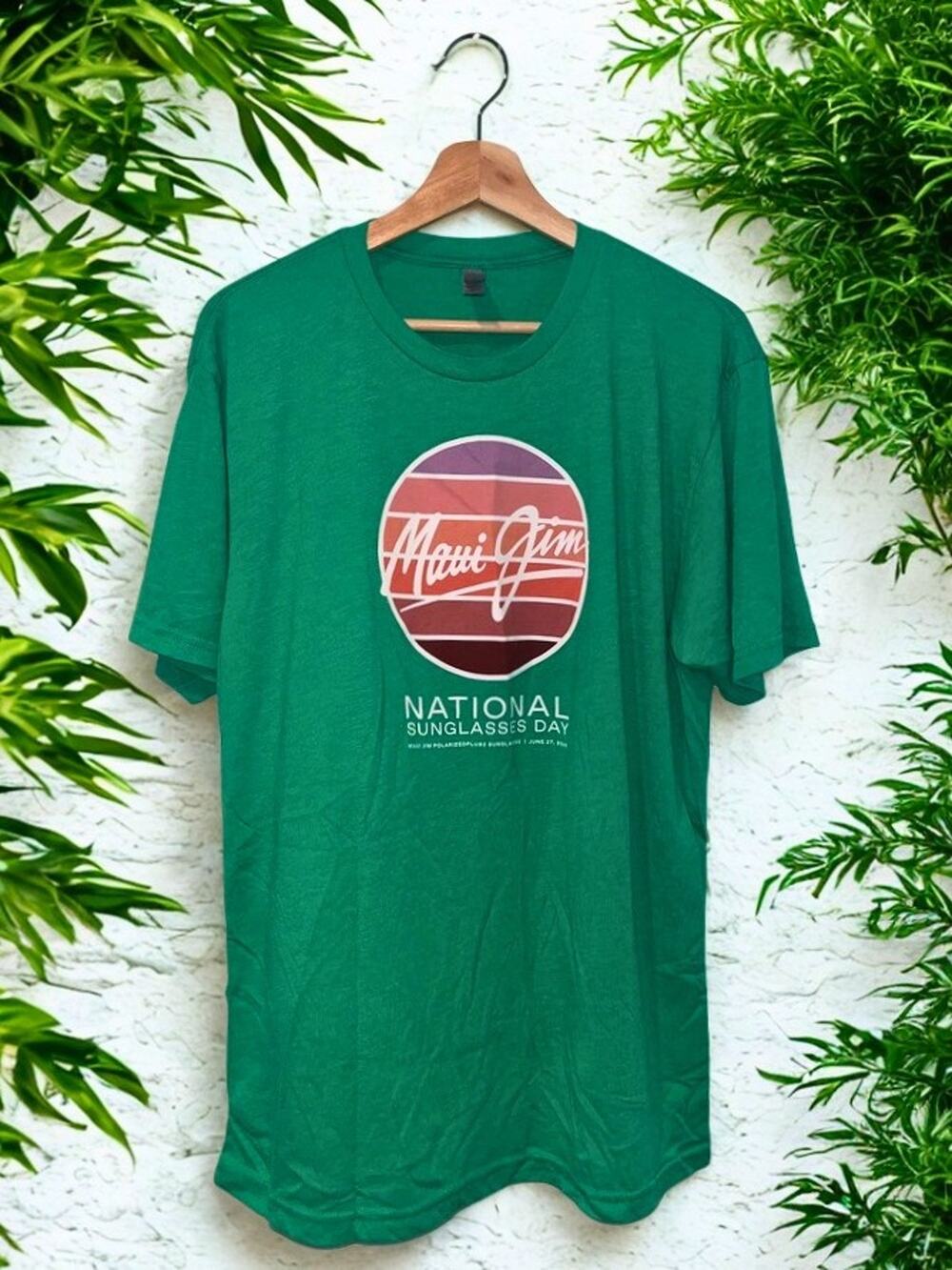 Maui Jim National Sunglasses Day 2024 Promo Shirt Mens XL Green Rare Polarized